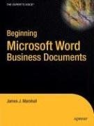 Beginning Microsoft Word Business Documents