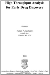 High Throughput Analysis for Early Drug Discovery